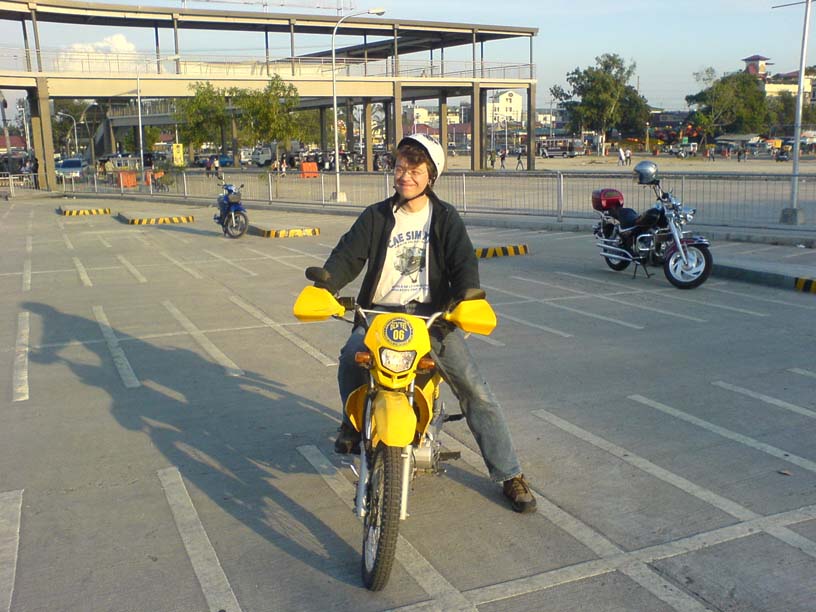 Dre's first motorcycle ride in his life!