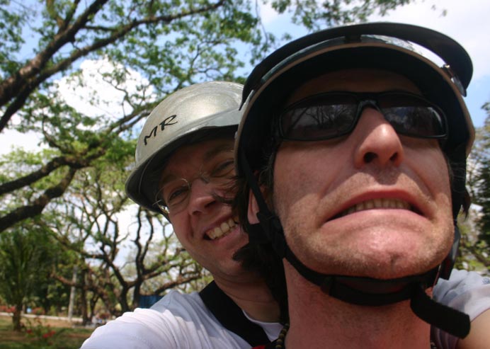 Wallace & Grommit on an adventure into the hills about abandoned US airbase housing.