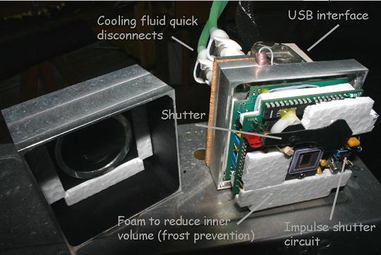 Audine innards - homemade balanced impulse shutter and air space occupying foam.