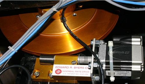 Newly installed Byers on RA and serially linked intelligent micro stepping motor